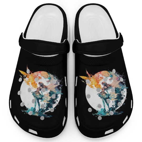 Watercolor Fairy Art Fairycore Grunge Pastel Goth Clogs