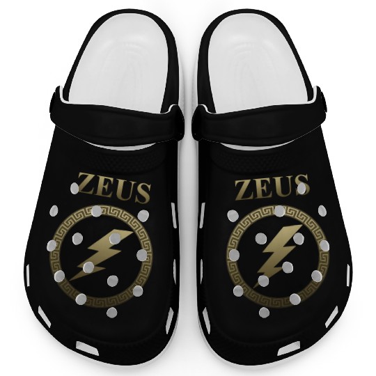 Zeus Ancient Greek God Thunderbolt Clogs