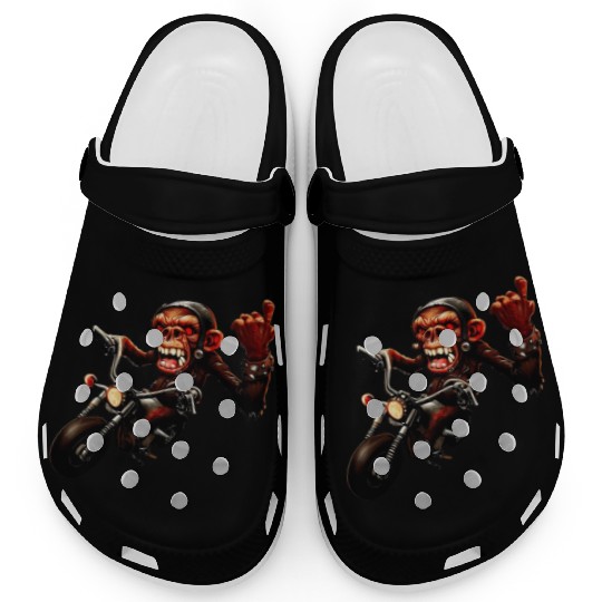 Zombie Raider Monkey Rockstar Clogs