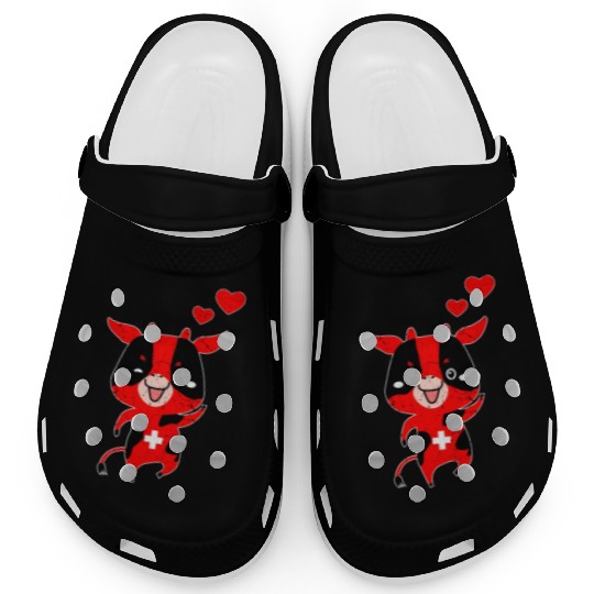 Switzerland Swiss Cow Clogs