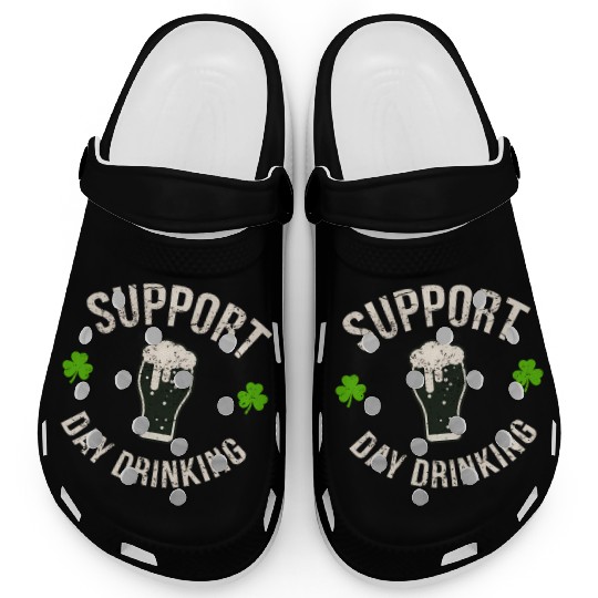 Support Day Drinking Saint Pattys Clogs