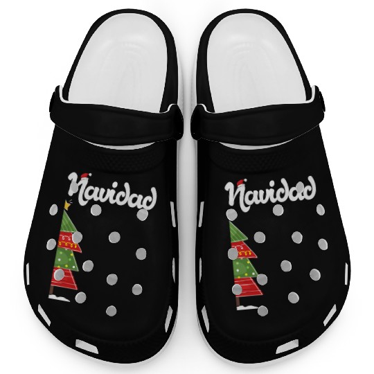 Feliz Navidad Spanish Ugly Clogs