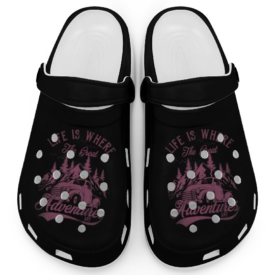 Life s Where The Great Adventures Are Vintage Clogs
