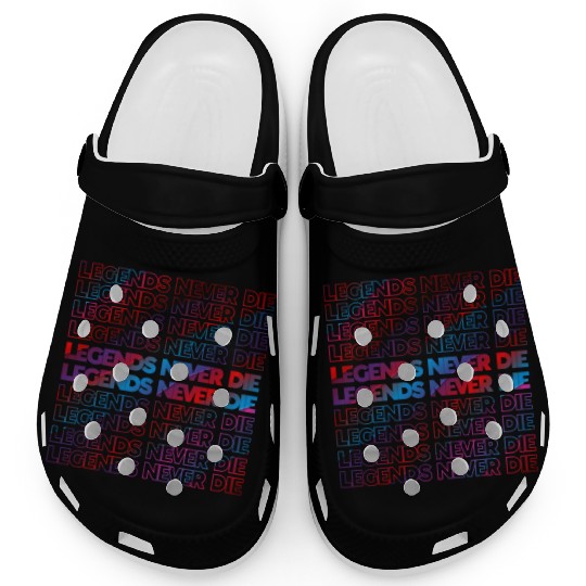 Legends Never Die T ShirtLegends Never Die Pattern Clogs