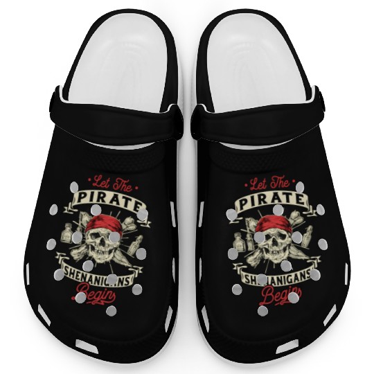 Let The Pirate Shenanigans Begin - Crossbones Clogs