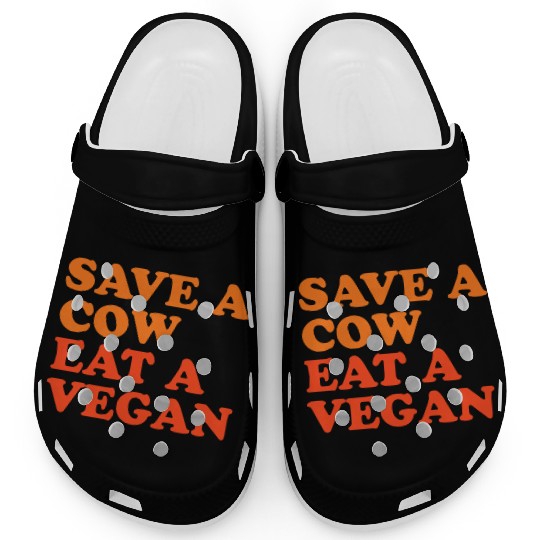 Save A Cow Eat A Vegan Clogs