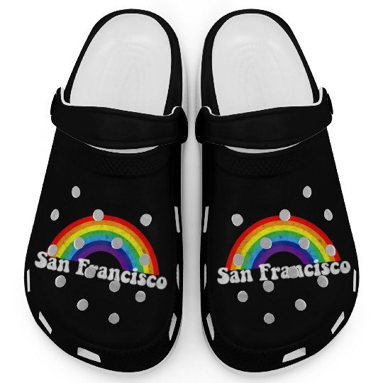 San Francisco LGBTQ Gay Pride Rainbow Premium Clogs