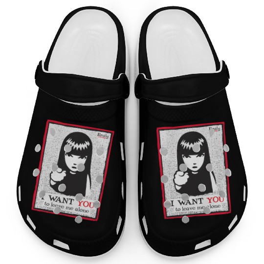 Emily The Strange I Want You To Leave Me Alone Clogs