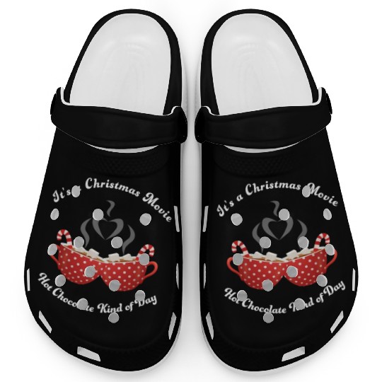 Christmas Movies Hot Cocoa Lover Clogs