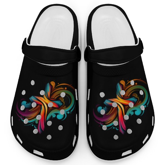 Jesus Cross Painting Clogs