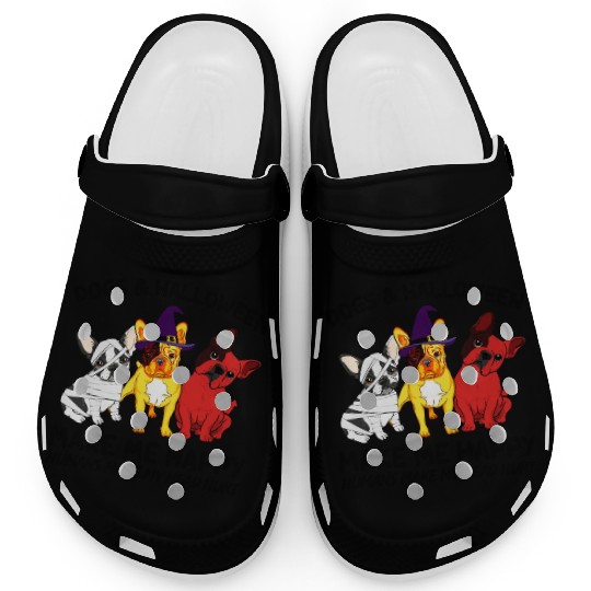 Frenchie Dog Halloween Dog Lover Clogs