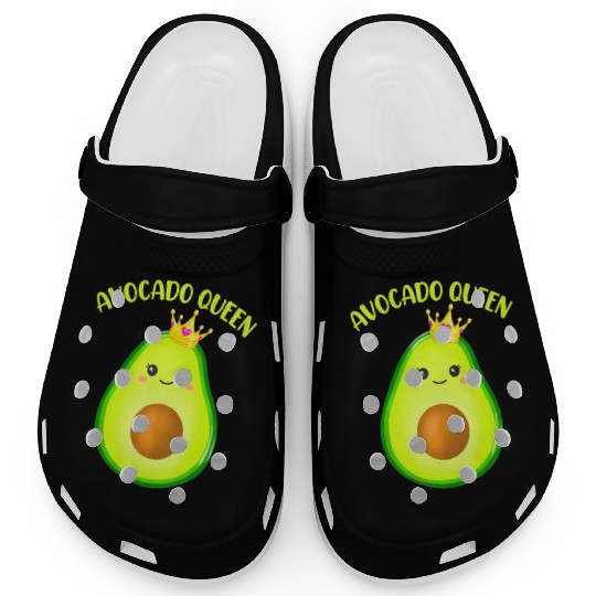 Avocado Vegan Queen Tiara Crown Wos Clogs
