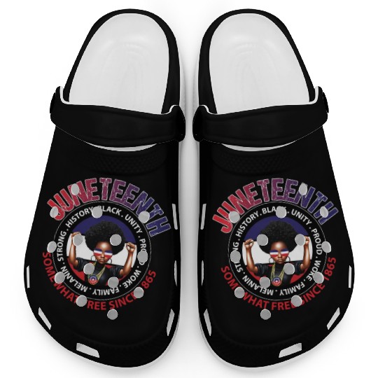Juneteenth Red White and Blue Power Clogs
