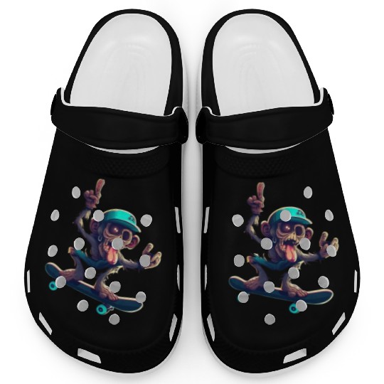 zombie monkey skat Clogs