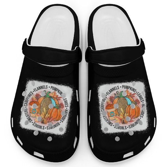 It's Fall Y'all Happy Fall Vibes Autumn Leaves Clogs