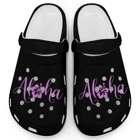 Aloha Hawaiian Hibiscus Flower Surfer Maui Kauai H Clogs