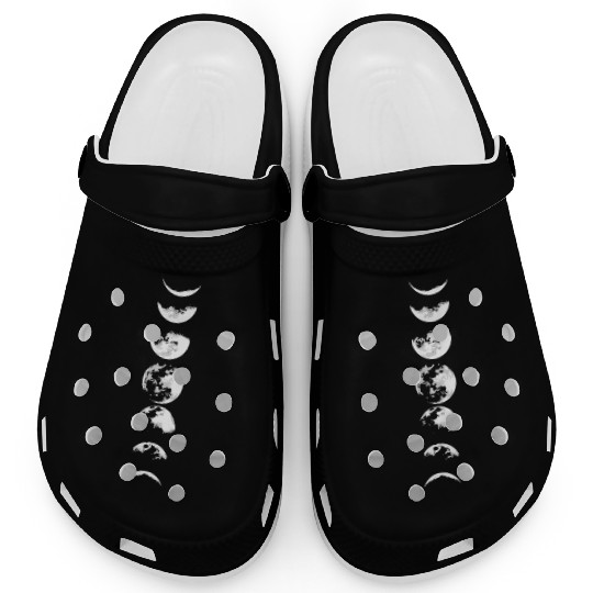 Crescent Moon Phases Tarot Card Witch Clogs