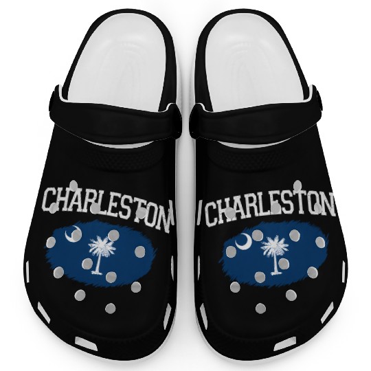 Charleston Sc South Carolina Flag Sports Clogs