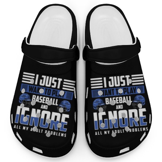Baseball Pitcher America Baseballer Clogs