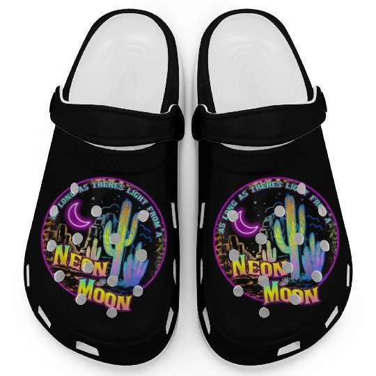 As Long As Theres Light From A Neon Moon Country Clogs