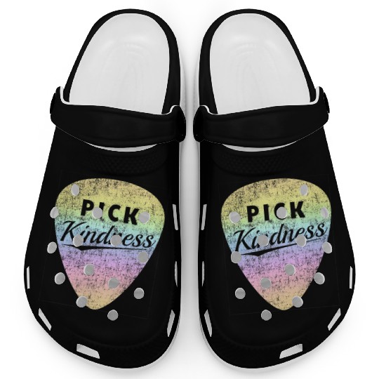 Pastel Rainbow Guitar Pick Pun Anti-Bullying Pick Clogs