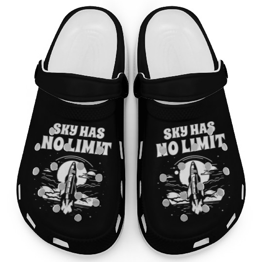 Aerospace engineer sky no limit rocket scientist Clogs