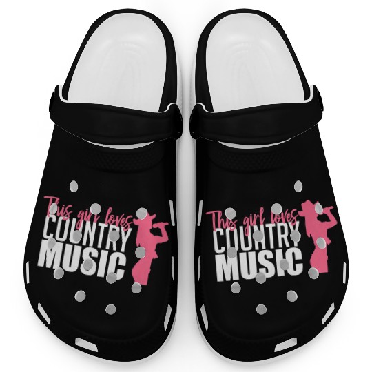 This Girl Loves Country Music A Western Folk Fan Clogs