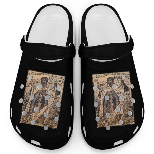 St Juan Diego Our Lady of Guadalupe Vintage Mary C Clogs