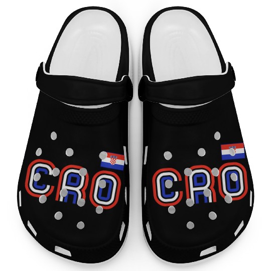 Croatia Flag Retro International Cory Croatian Clogs