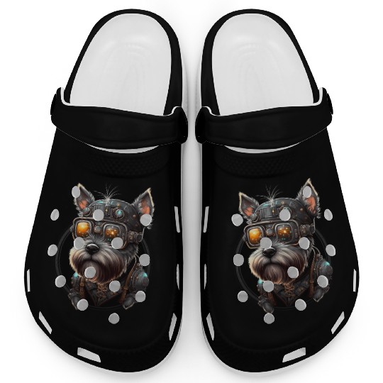 Steampunk Miniature Schnauzer Clogs