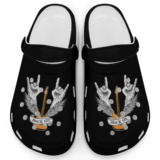 Rock And Roll - Electronic Rock Guitar Clogs
