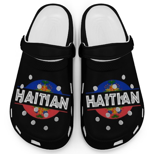 Haitian Flag Haiti Coat Of Arm Ayiti Day Pride Clogs