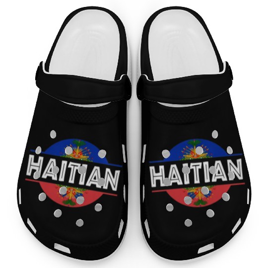 Haitian Flag Haiti Coat Of Arm Ayiti Day Pride Clogs