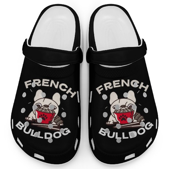 French Bulldog Ramen Lover Dog Owner Frenchie Mom Clogs