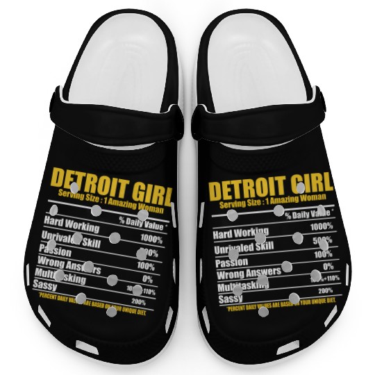 Hilarious Detroit Definition Motor City American Clogs