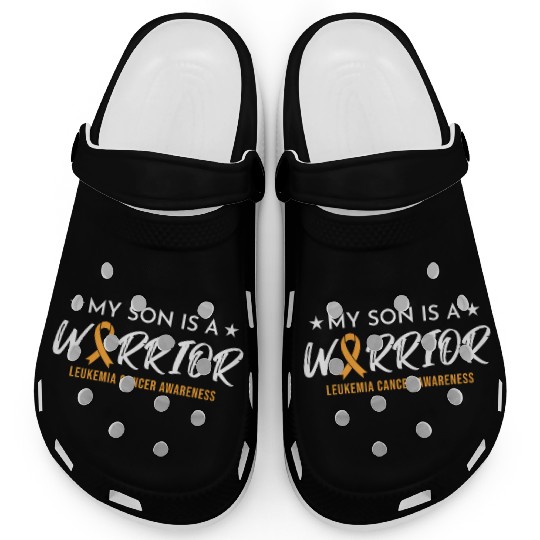 Son Warrior Leukemia Cancer Clogs