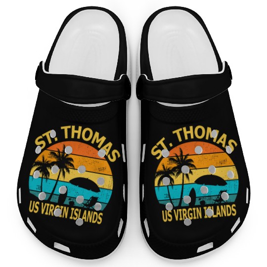 Travel St Thomas Us Virgin Islands Vacation Souven Clogs