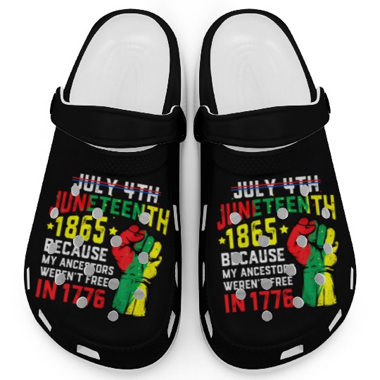 July 4Th Juneteenth 1865 African Melanin Black Pro Clogs