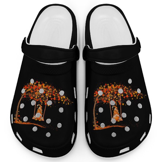 Happy Fall Y'all Gnomes Pumpkin Autumn Vibes Clogs