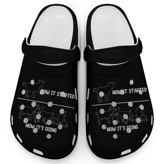 Goat Lover Farming Nature Animals Funny Sarcastic Clogs