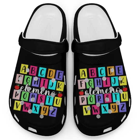 ABC Elemeno Kindergarten Teacher Cute Back to Clogs