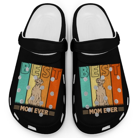 Best Great Dane Dog Mom Ever Retro Mama Mother'S Clogs