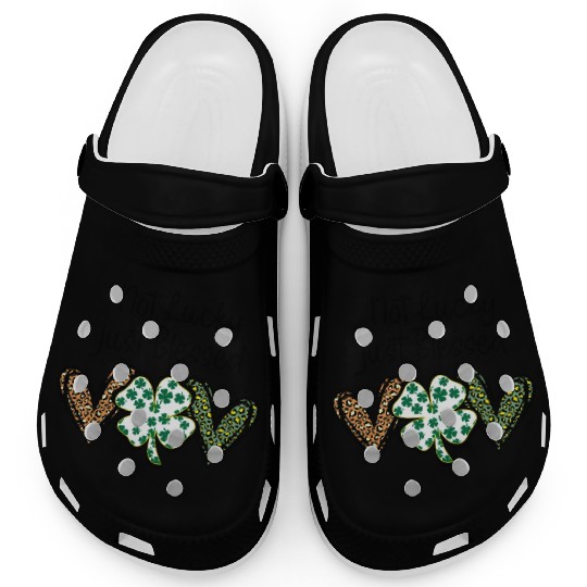 Not Lucky ly Blessed St Patric Day Irish Clogs