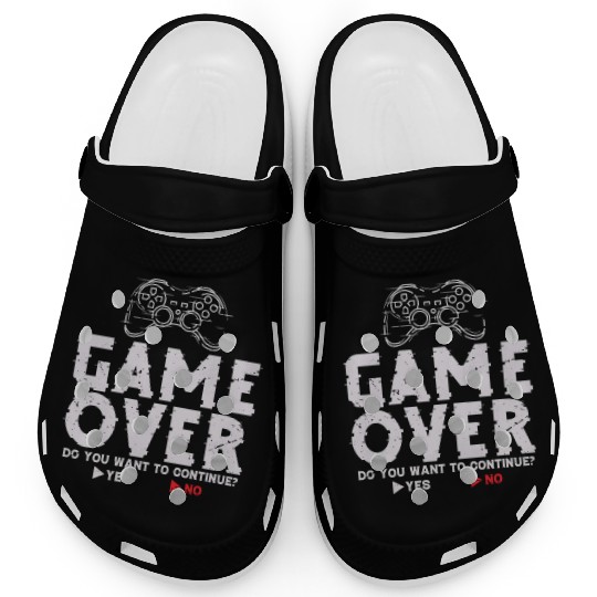 Game Over Do You Want To Continue Yes No Clogs