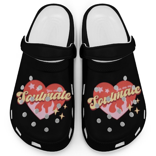 Soulmate heart valentine sublimation trending Clogs