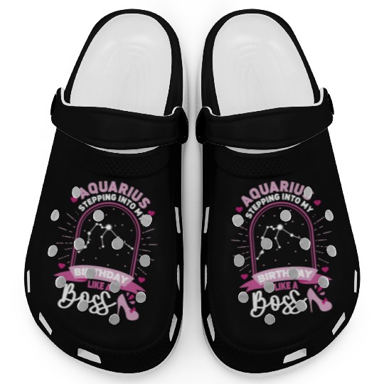 Aquarius Stepping Into Astrology Birth Sign Clogs