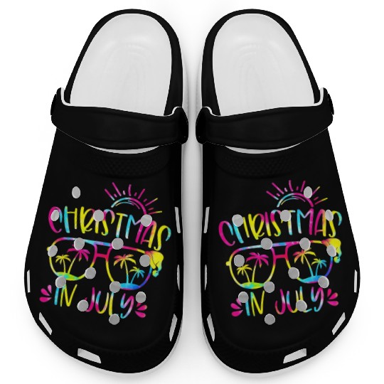 Christmas In July Hawaiian Summer Vacation 2023 Clogs