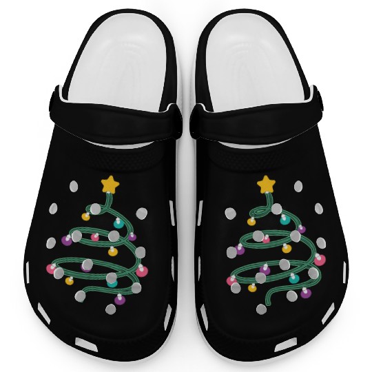 Christmas Light Christmas Tree Clogs