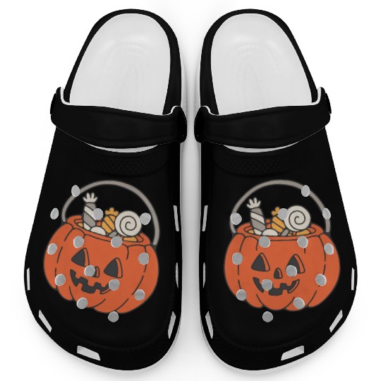 Trick Or Treat Halloween Jack O Lantern Clogs