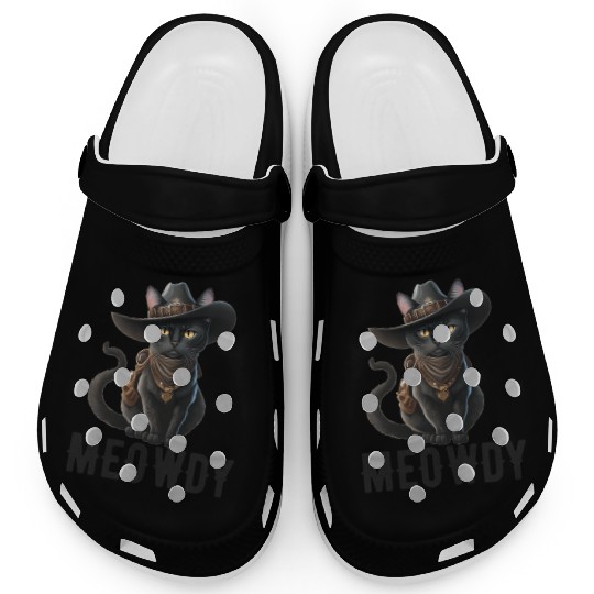 Meowdy Cat Cory Music Kitten Cowboy Clogs